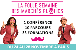 La Folle Semaine des Marchés Publics : une semaine pour booster vos compétences et faire évoluer vos pratiques !