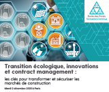 [Journée d'étude] Piloter la transition écologique dans vos marchés de construction