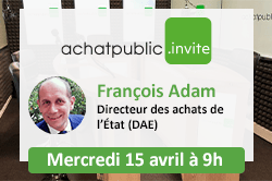 achatpublic invite... François Adam, Directeur des achats de l’État (DAE)