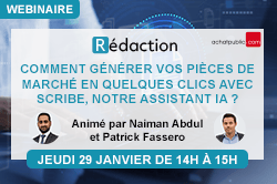 [Webinaire] Comment générer vos pièces de marché en quelques clics avec Scribe, notre assistant IA&nbsp;?